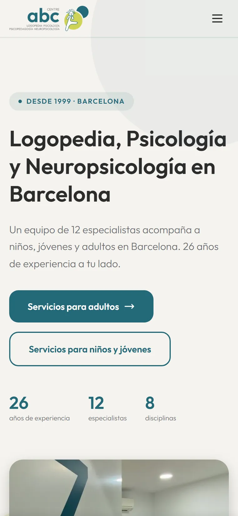 La misma portada en móvil