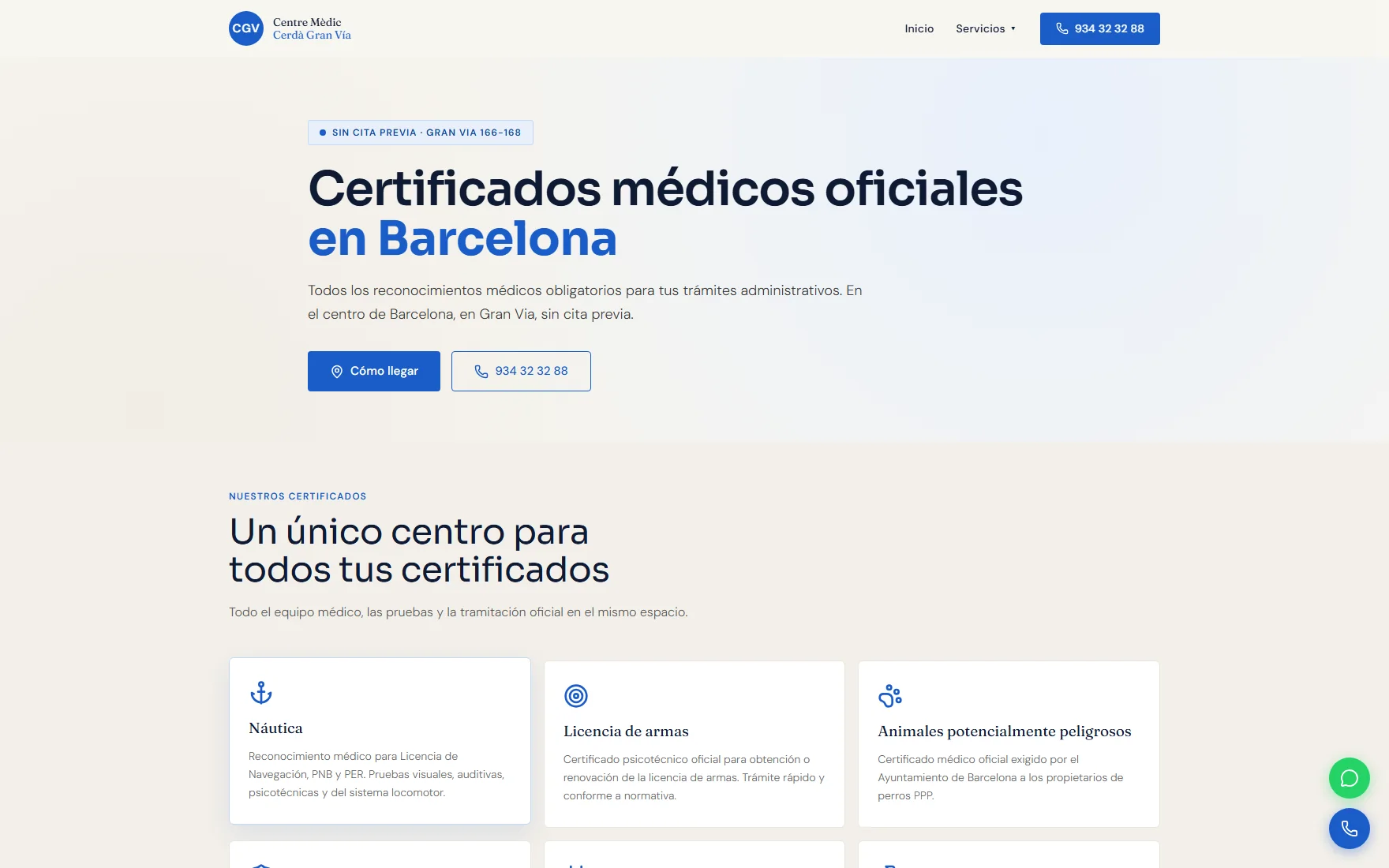 Certificados: náutica, armas, animales, seguridad…