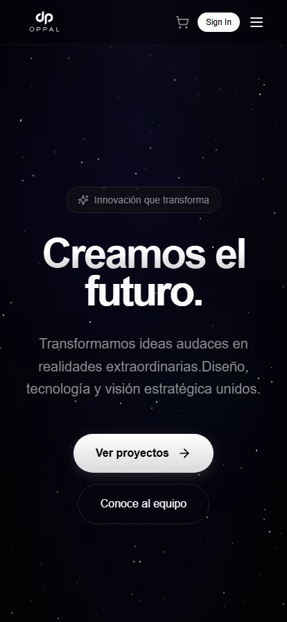 La misma portada en móvil